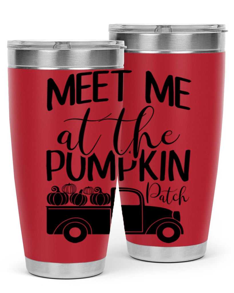 meet me at the pumpkin patch 424#- fall- Tumbler