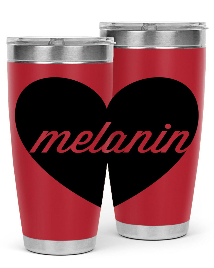 melanin loveheart 76#- black words phrases- Cotton Tank