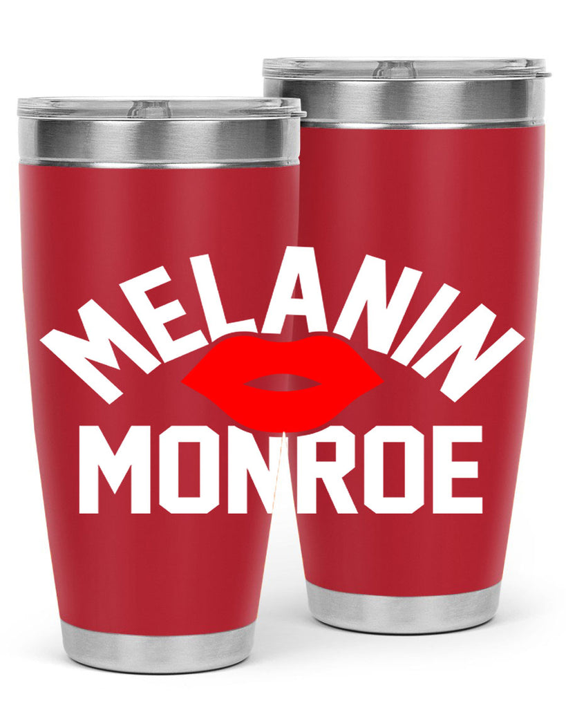 melanin monroe 89#- black words phrases- Cotton Tank