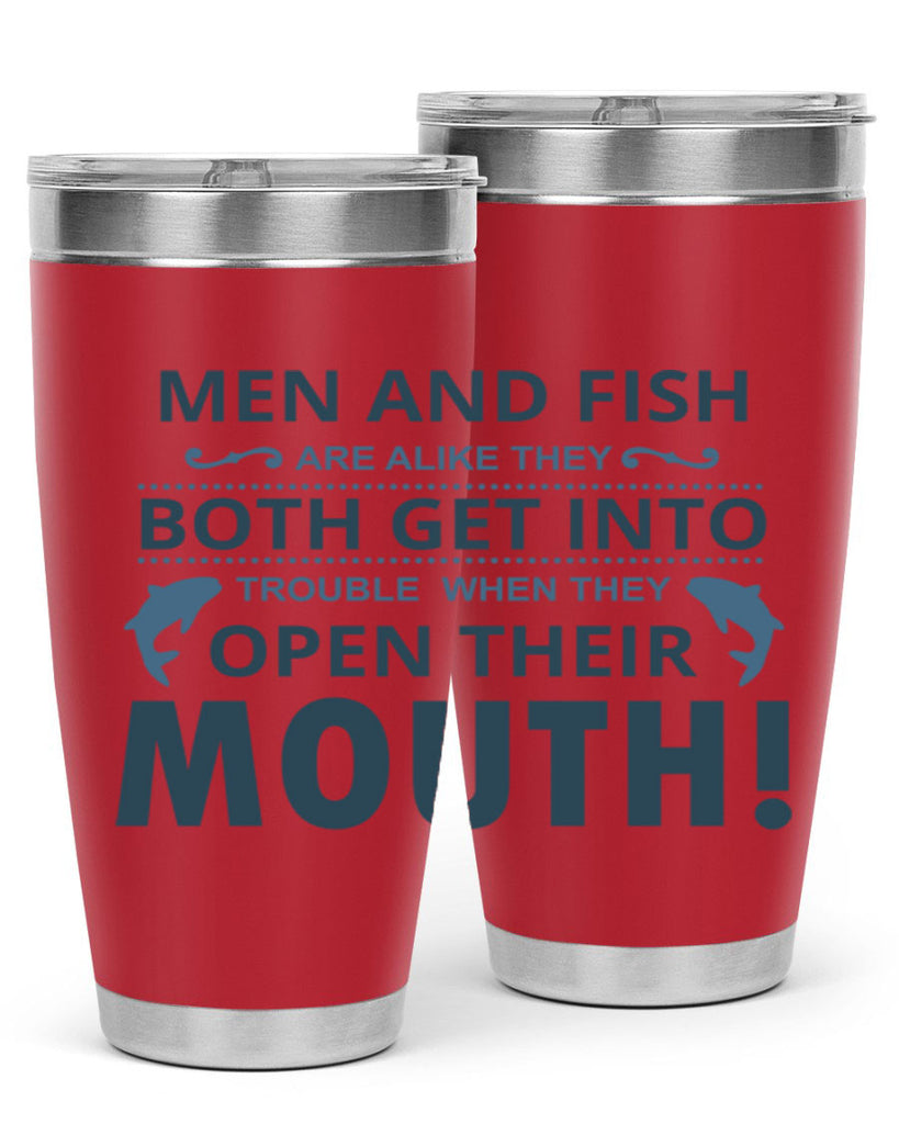 men fish 52#- fishing- Tumbler