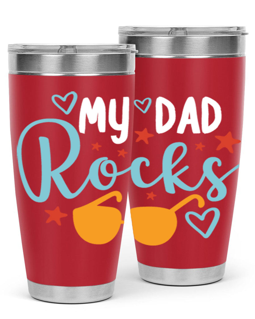 my dad rocks 83#- fathers day- Tumbler