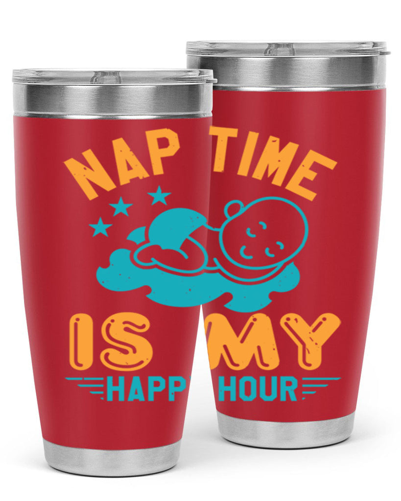 nap time is my happy hour Style 27#- baby shower- tumbler