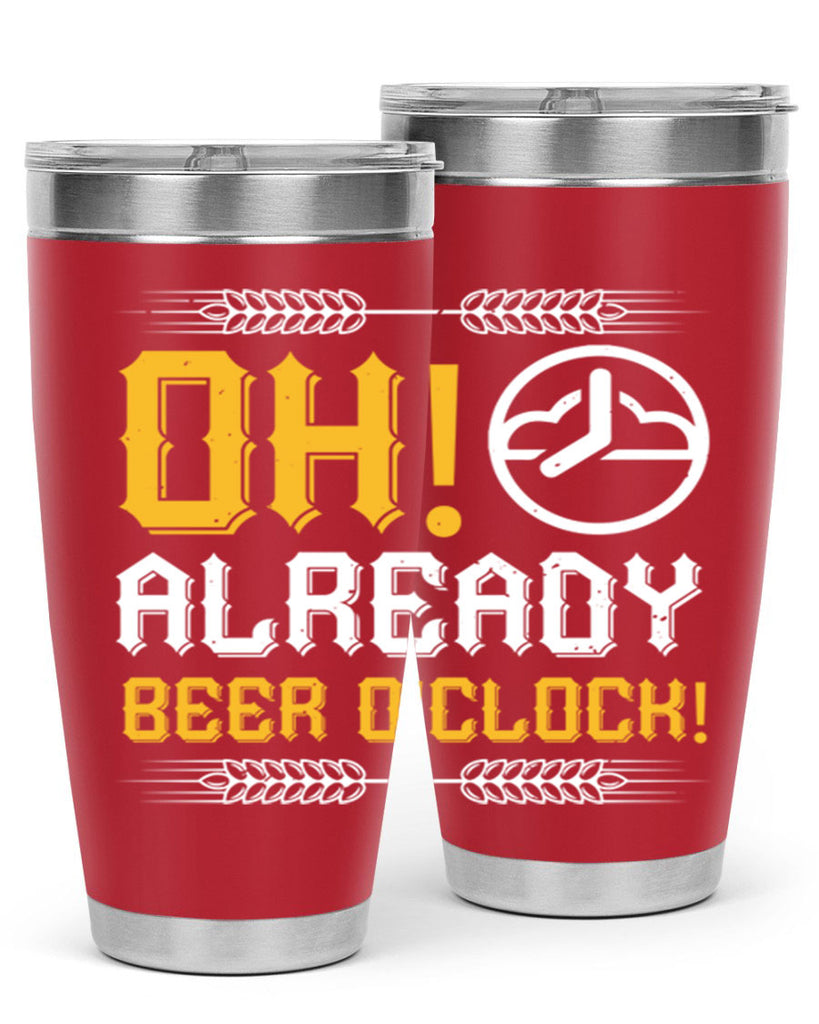 oh already beer oclock 54#- beer- Tumbler
