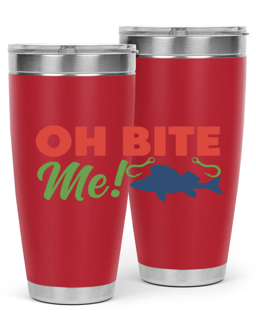 oh bite me 202#- fishing- Tumbler