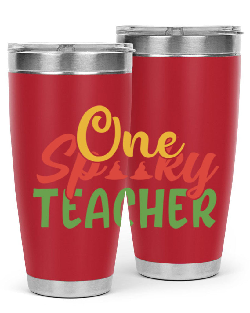 one spooky teacher Style 158#- teacher- tumbler