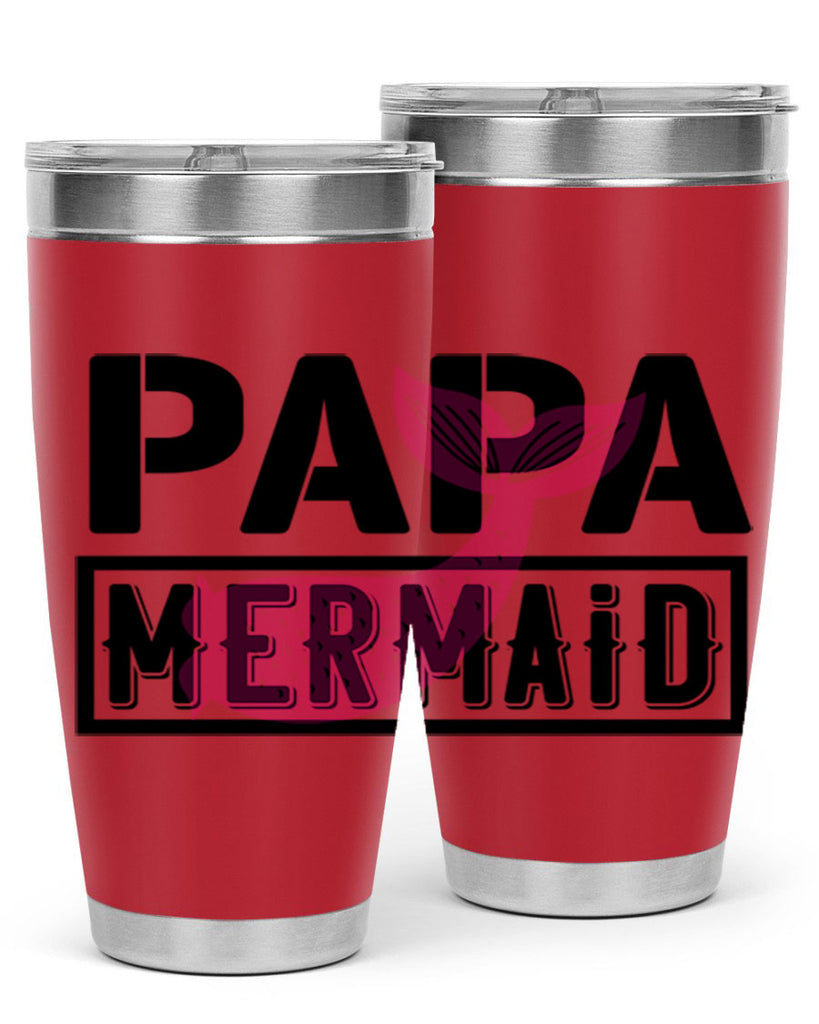 papa mermaid 533#- mermaid- Tumbler