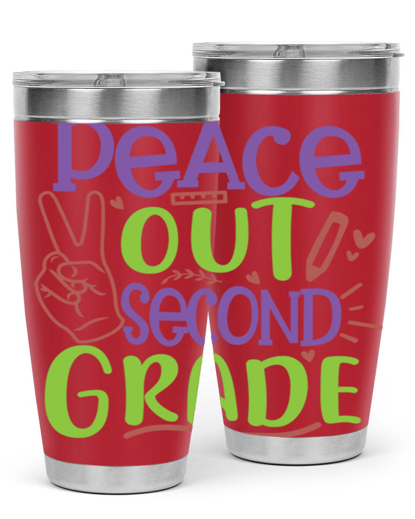 peace out 2nd grade 1#- second grade- Tumbler