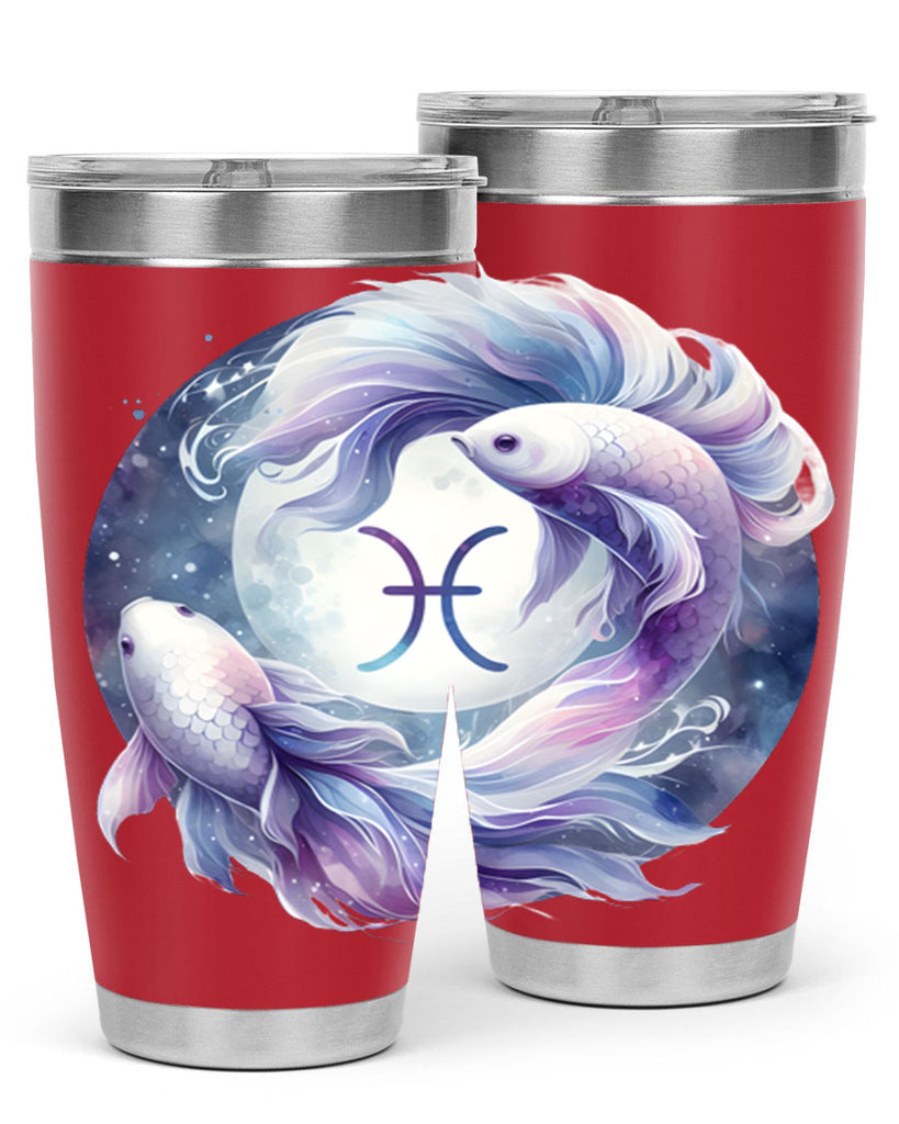 pisces 347#- zodiac- Tumbler