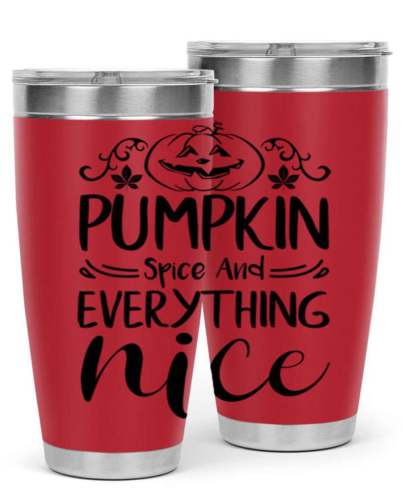 pumpkin spice and everything nice 542#- fall- Tumbler