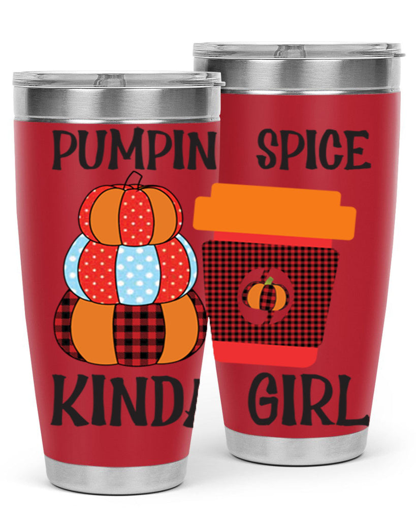 pumpkin spice kinda girl 551#- fall- Tumbler