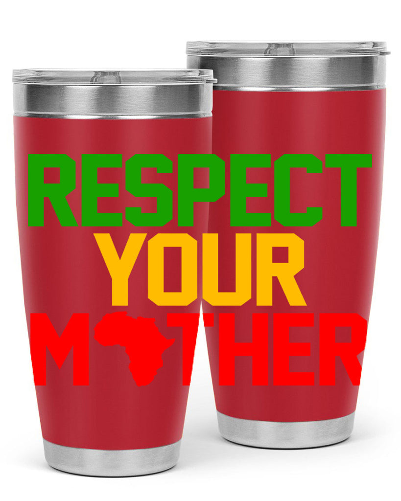 respect your mother 43#- black words phrases- Cotton Tank