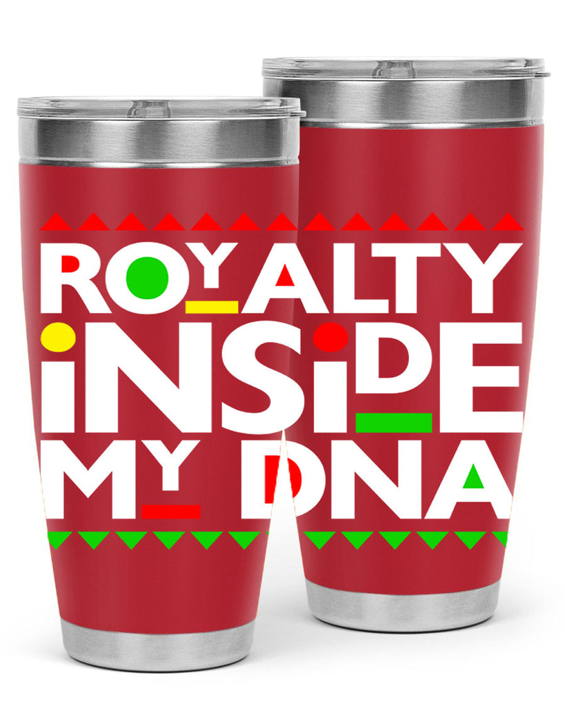 royalty inside my dna 42#- black words phrases- Cotton Tank