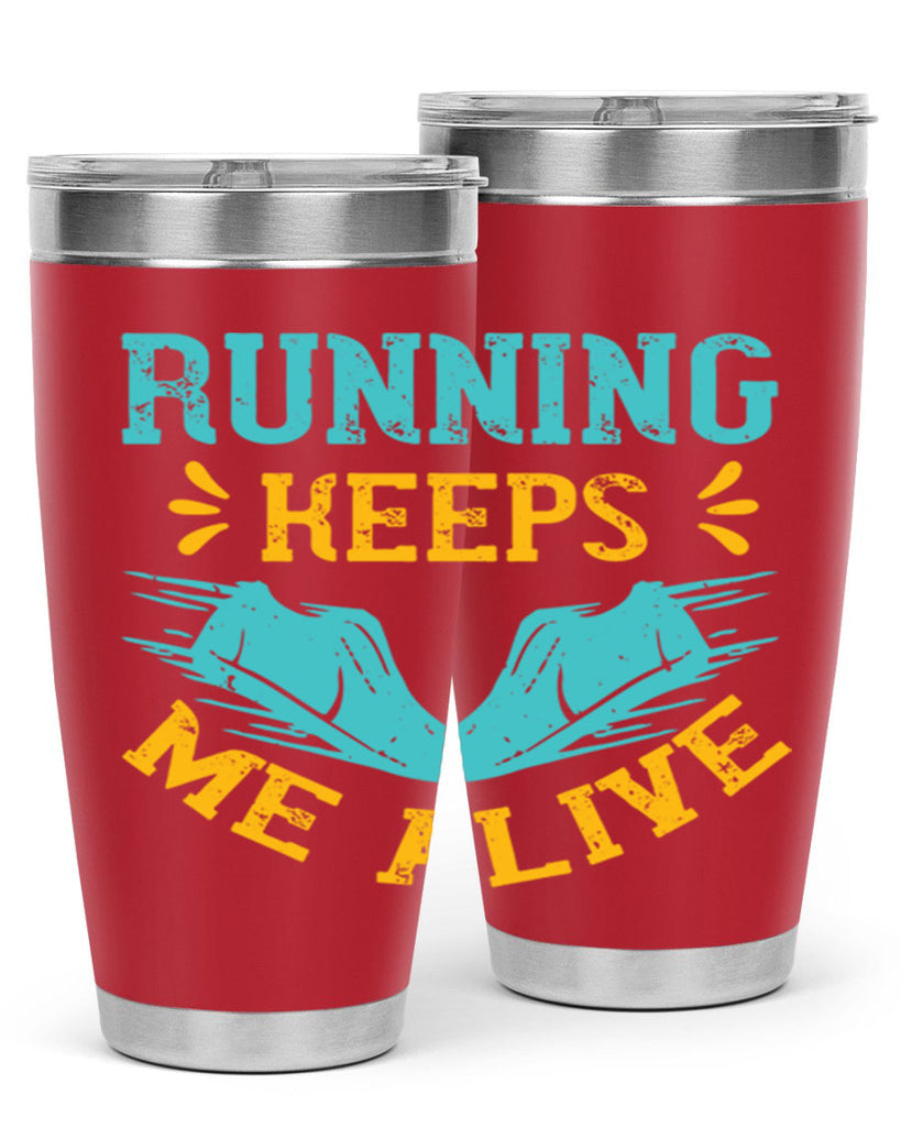 running keeps me alive 19#- running- Tumbler