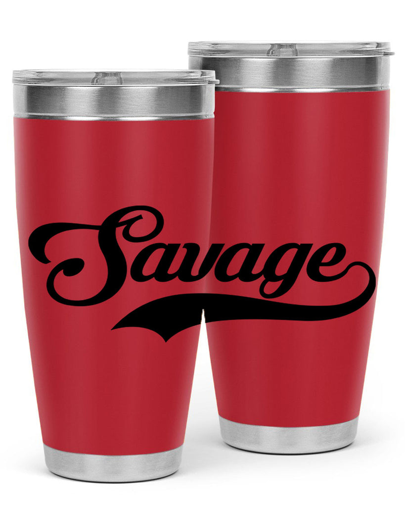 savage script 40#- black words phrases- Cotton Tank