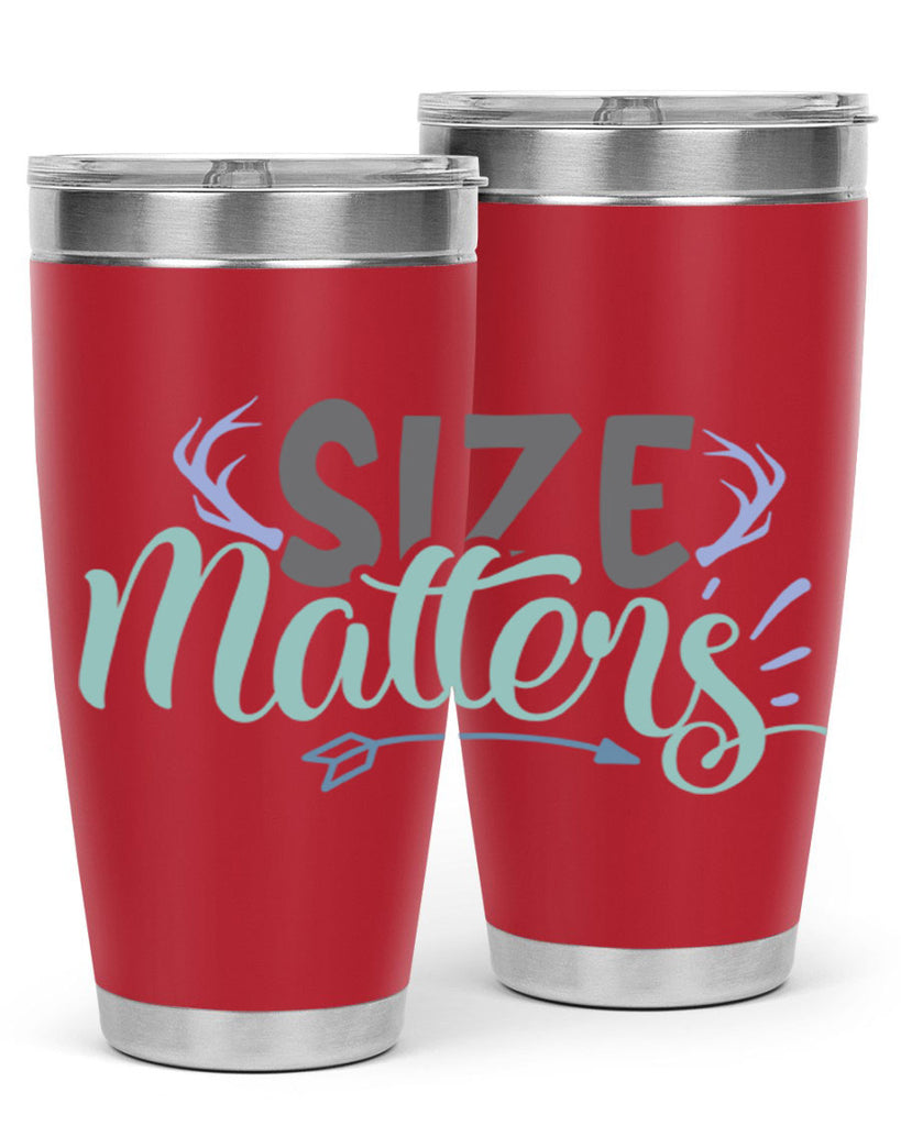 size matters 195#- fishing- Tumbler