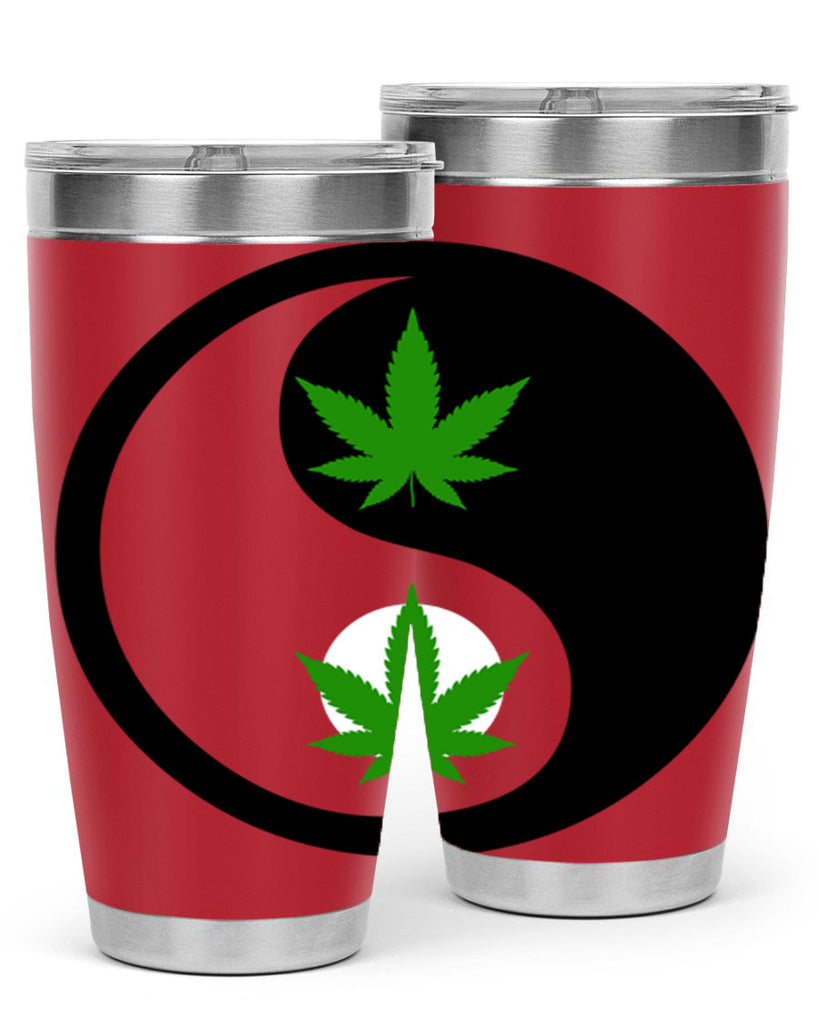 yin and yang weed 311#- marijuana- Tumbler