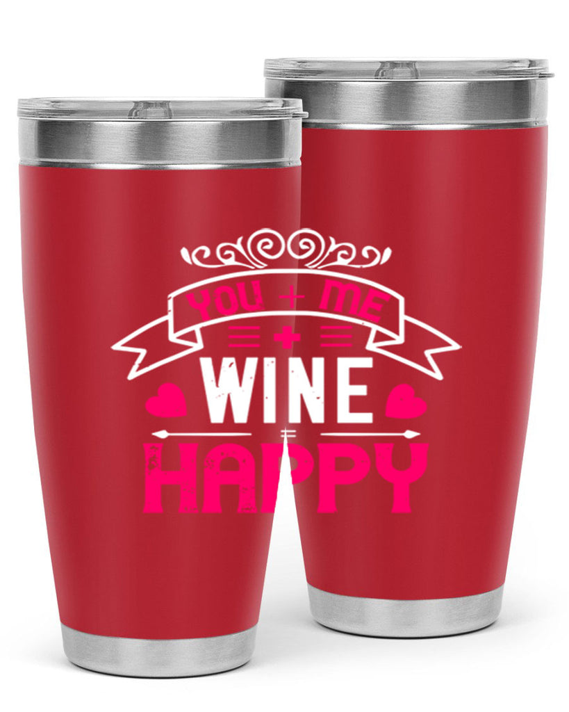 you me wine happy 1#- valentines day- Tumbler