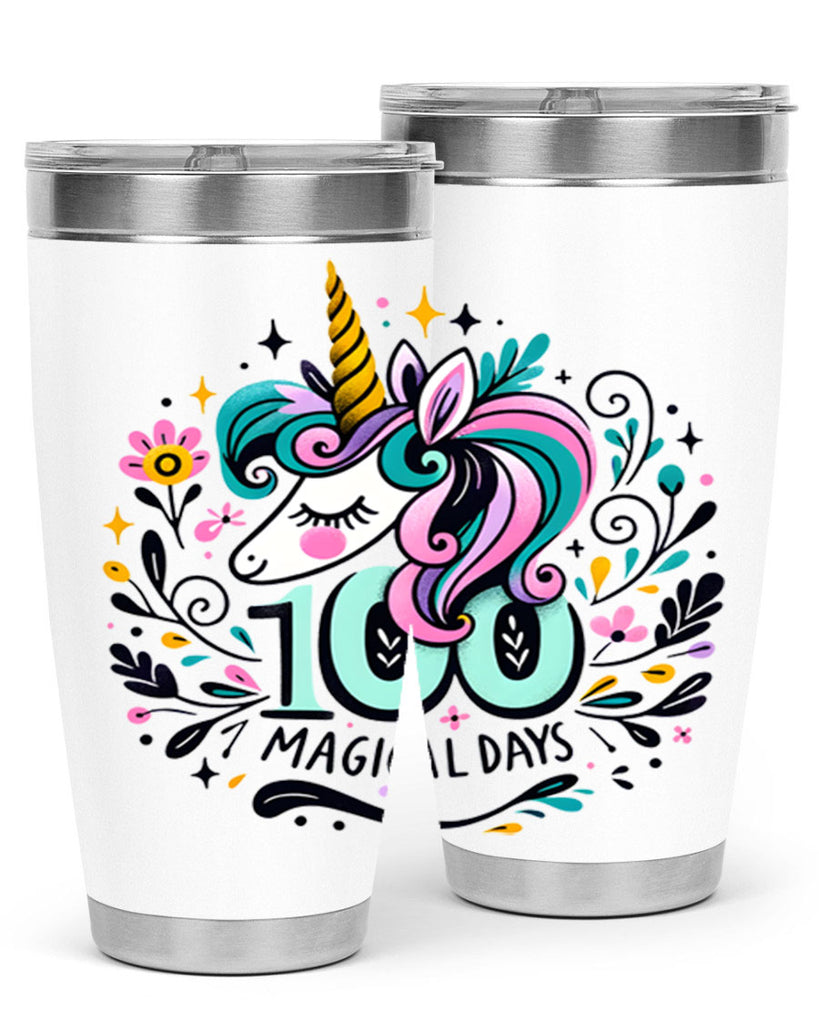 100 Day Magical Sublimation 27#- 100 days of school- Tumbler