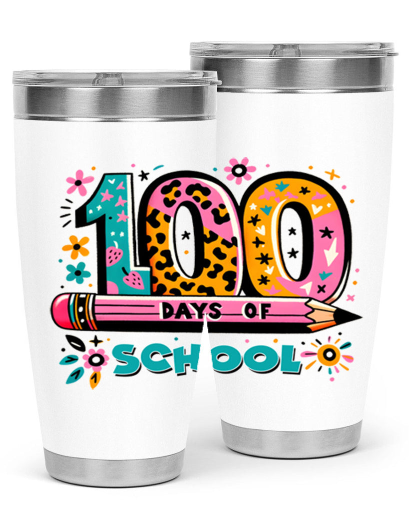 100 days of school lighting 32#- 100 days of school- Tumbler