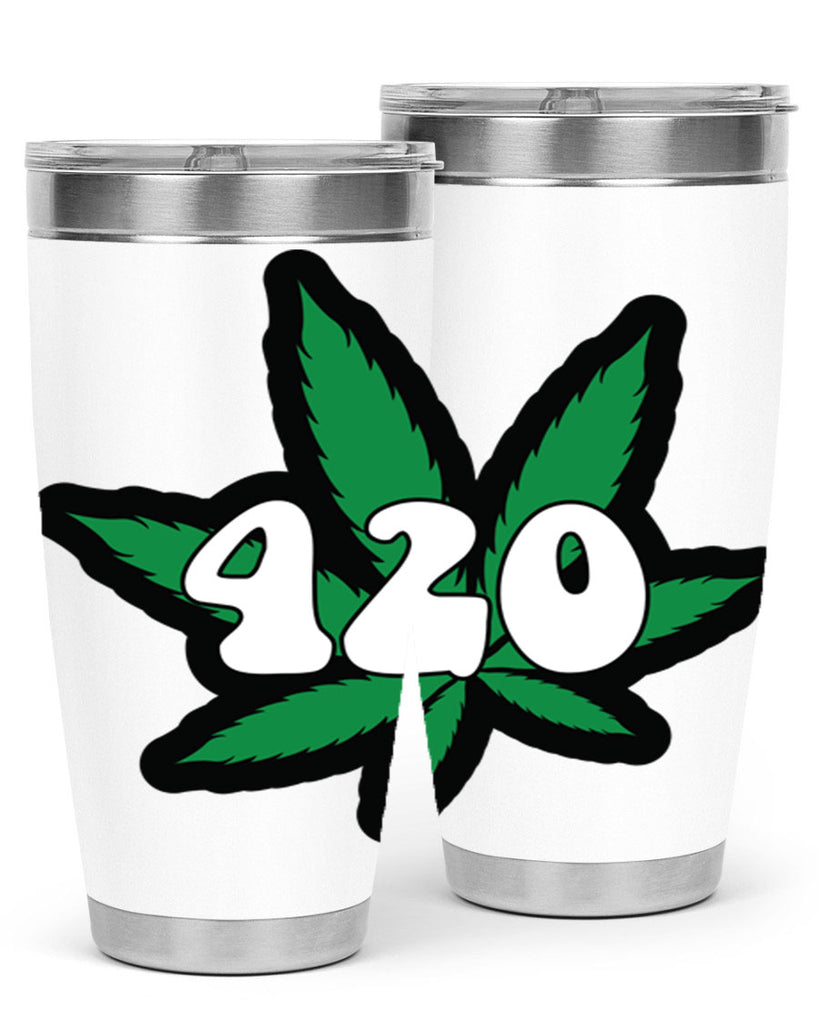 420 4#- marijuana- Tumbler