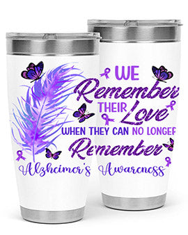 AlzheimerS Awareness Remember Love 19#- alzheimers- Tumbler