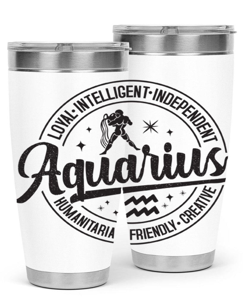 Aquarius 71#- zodiac- Tumbler