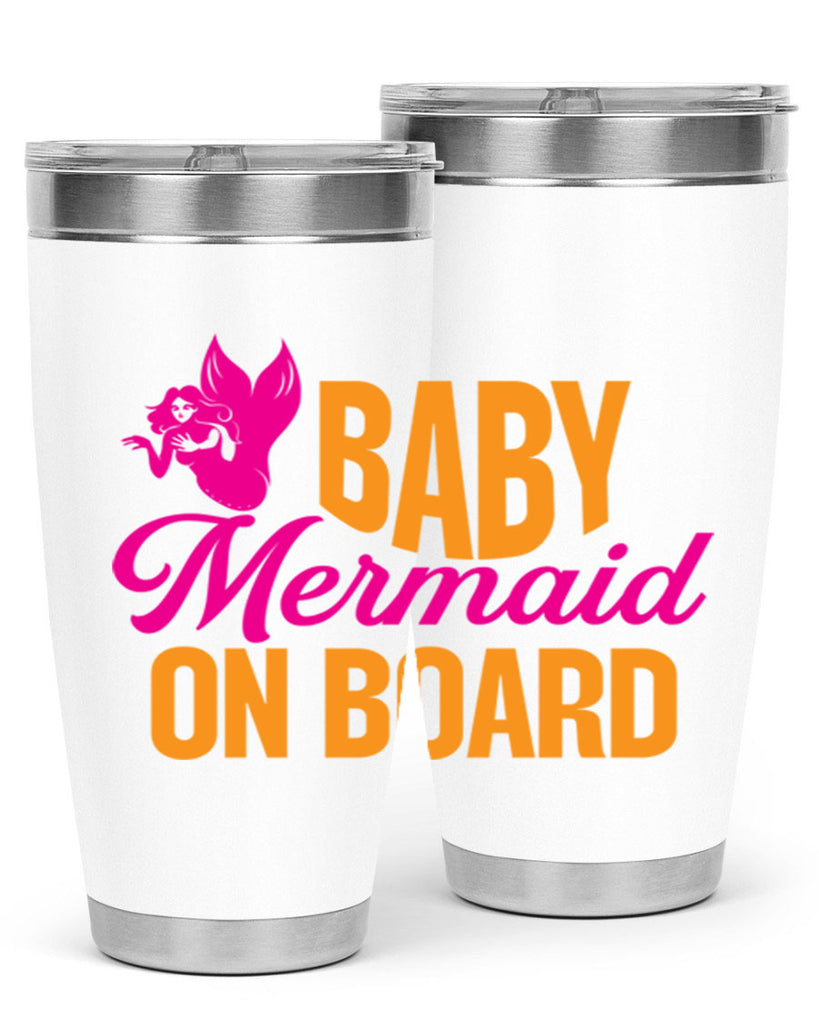 Baby Mermaid On Board 22#- mermaid- Tumbler