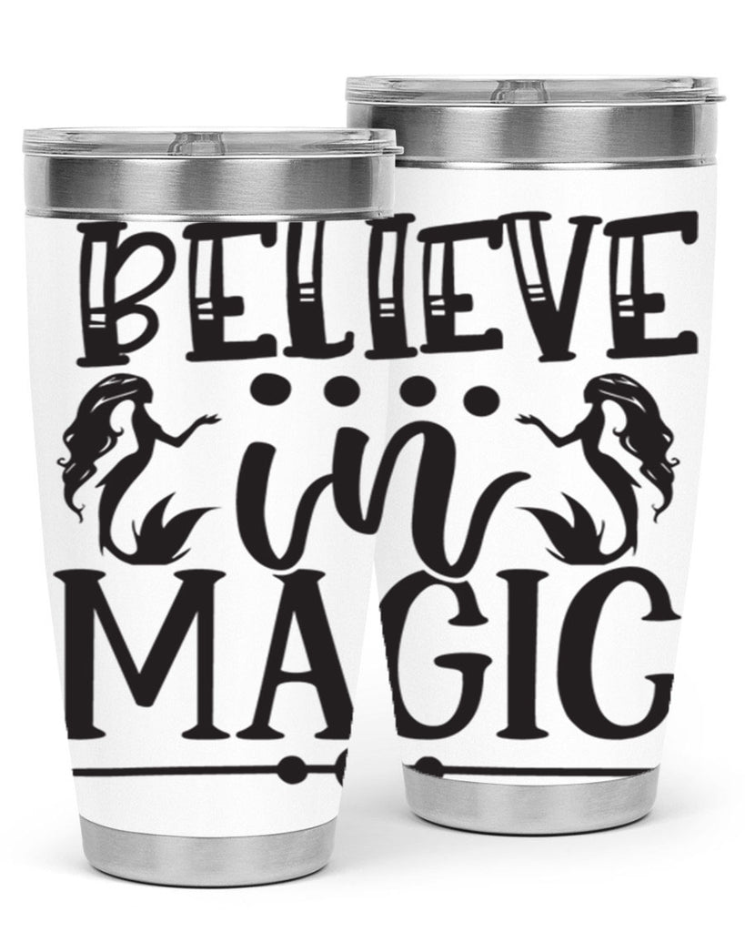 Believe in magic 65#- mermaid- Tumbler