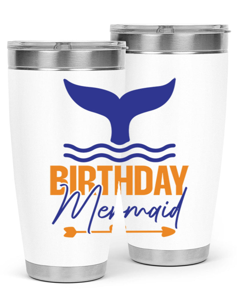 Birthday Mermaid 67#- mermaid- Tumbler