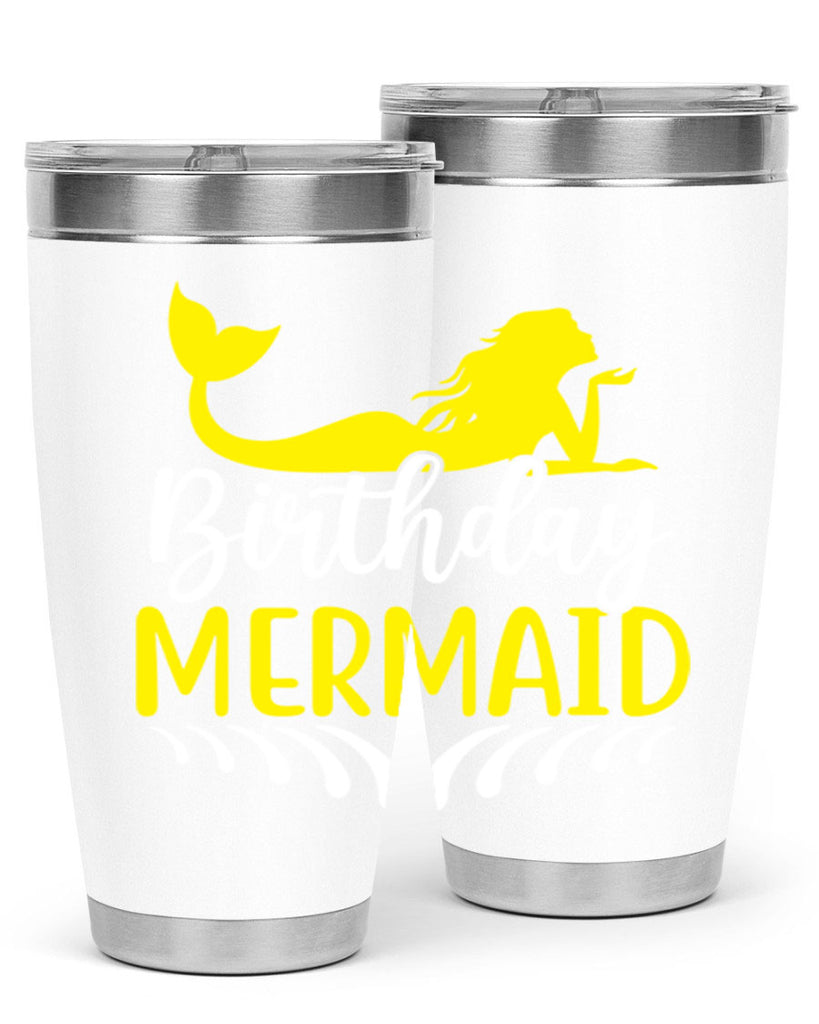 Birthday Mermaid 68#- mermaid- Tumbler