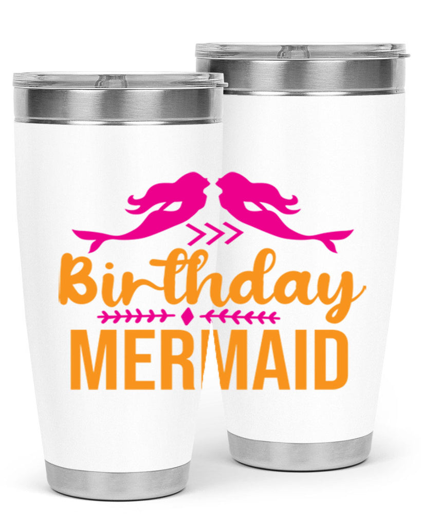 Birthday Mermaid 69#- mermaid- Tumbler