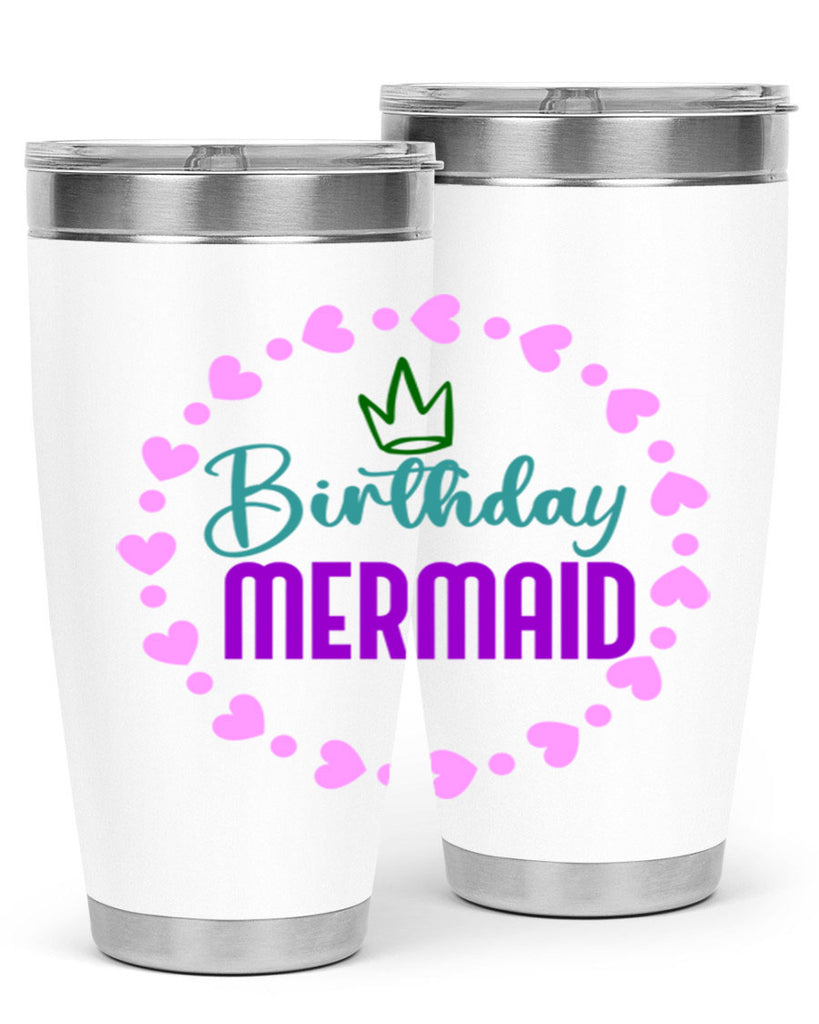 Birthday Mermaid 70#- mermaid- Tumbler