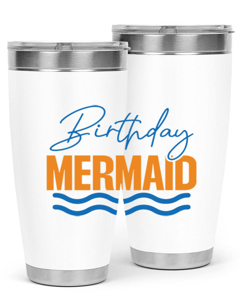 Birthday Mermaid 73#- mermaid- Tumbler