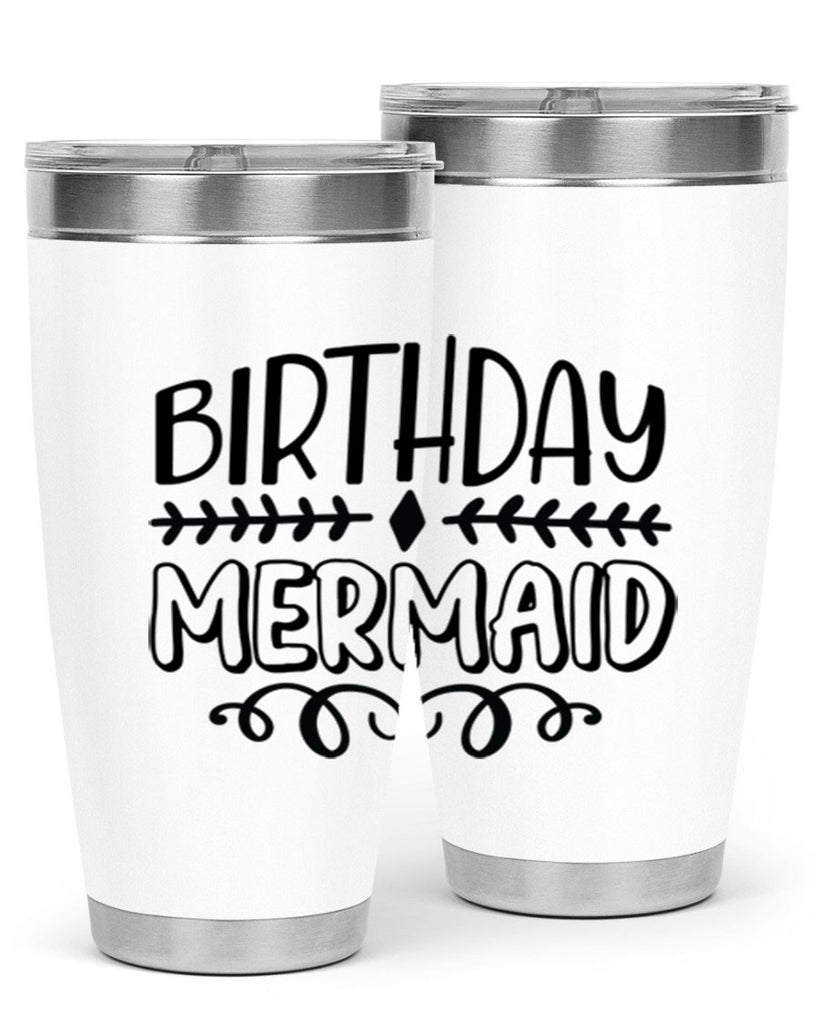 Birthday mermaid 74#- mermaid- Tumbler