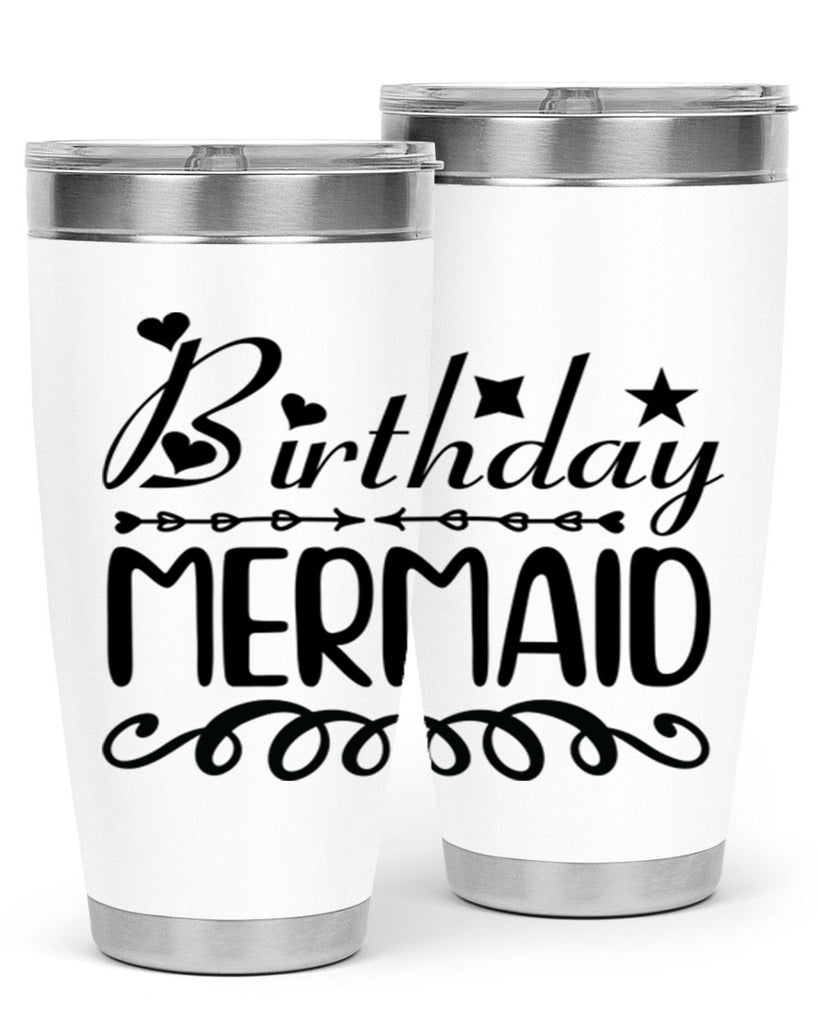 Birthday mermaid 75#- mermaid- Tumbler