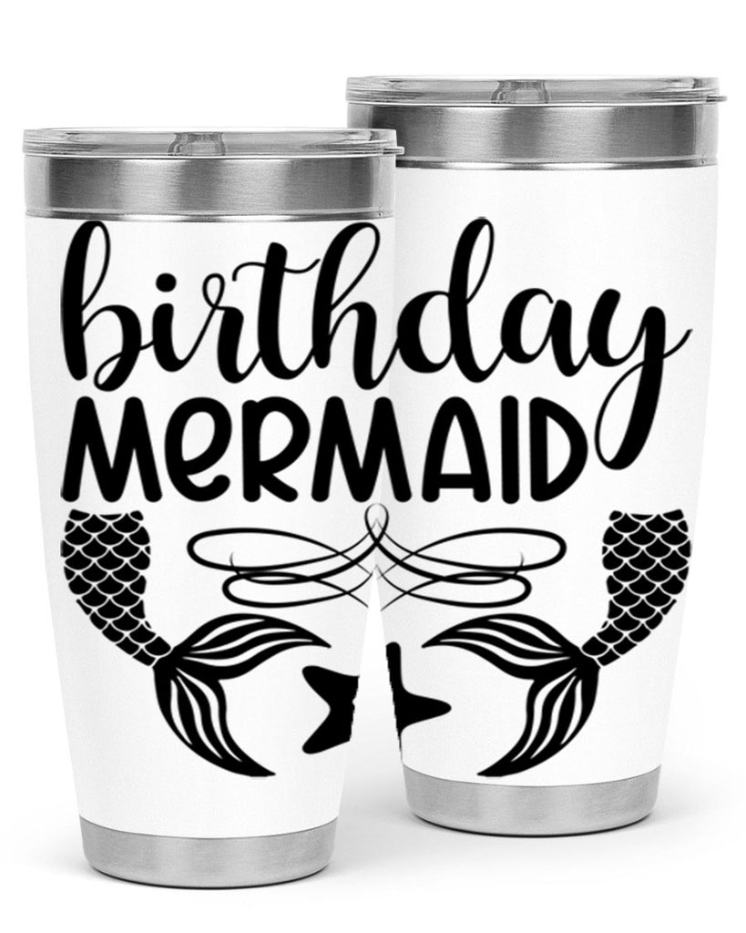 Birthday mermaid 76#- mermaid- Tumbler