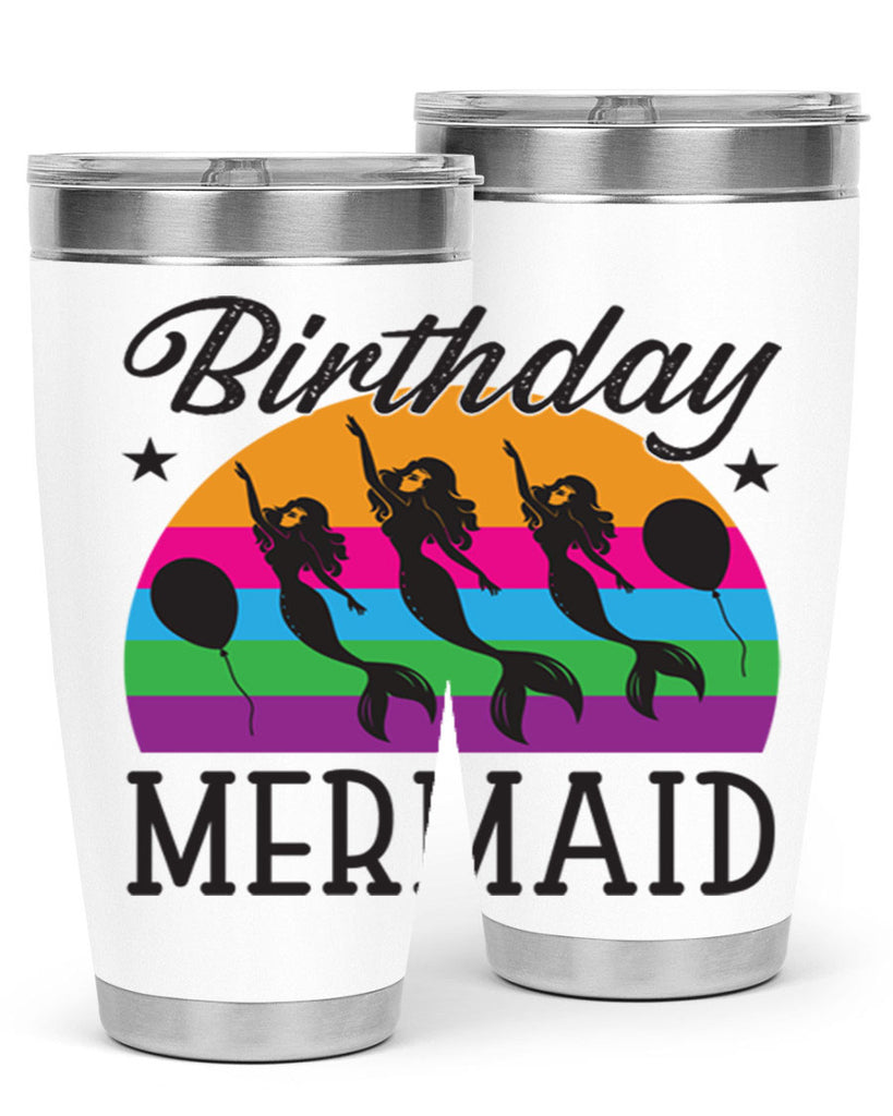 Birthday mermaid 78#- mermaid- Tumbler