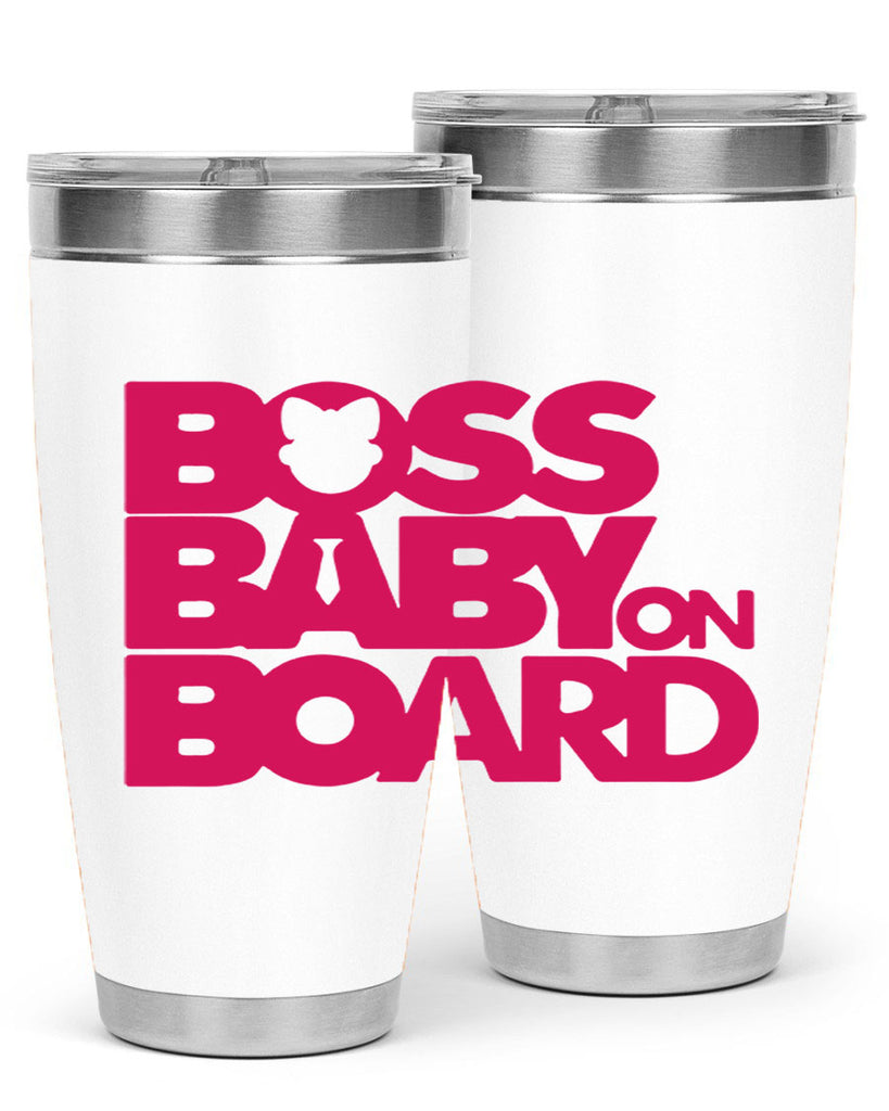 Boss Baby On Board 3#- black words phrases- Cotton Tank