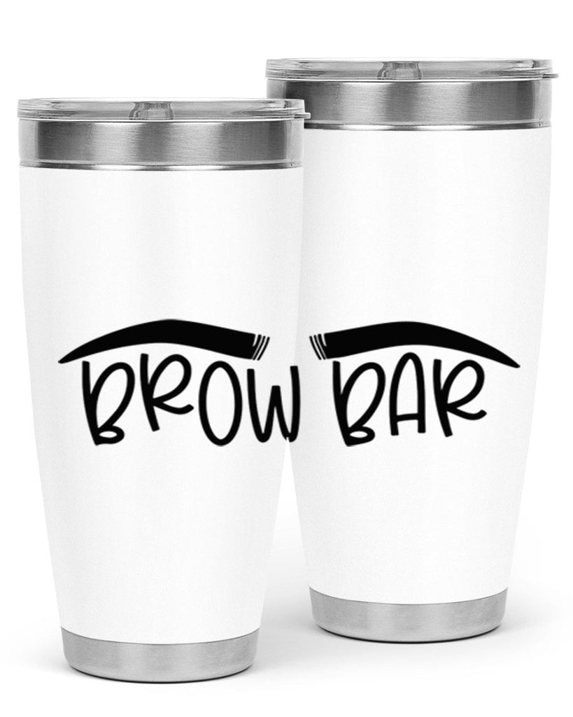 Brown Bar Style 124#- make up- Tumbler