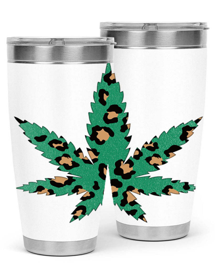 Cannabis Leopard Print 54#- marijuana- Tumbler