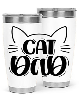 Cat Dad Style 81#- cat- Tumbler