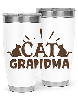 Cat Grandma Style 4#- cat- Tumbler