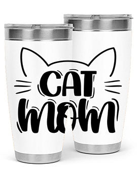 Cat Mom Style 85#- cat- Tumbler