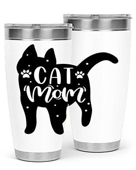 Cat Mom Style 86#- cat- Tumbler