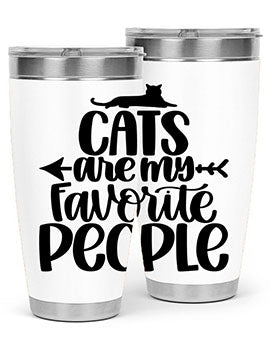Cats Are My Favorite People Style 90#- cat- Tumbler