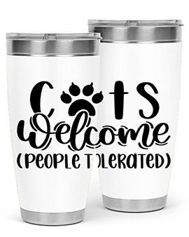 Cats Welcome Style 91#- cat- Tumbler