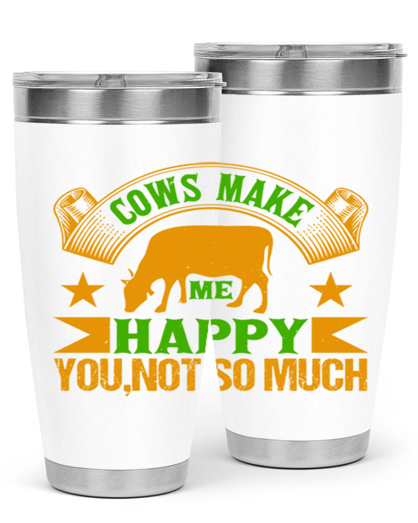 Cows make me happy 36#- farming and gardening- Tumbler