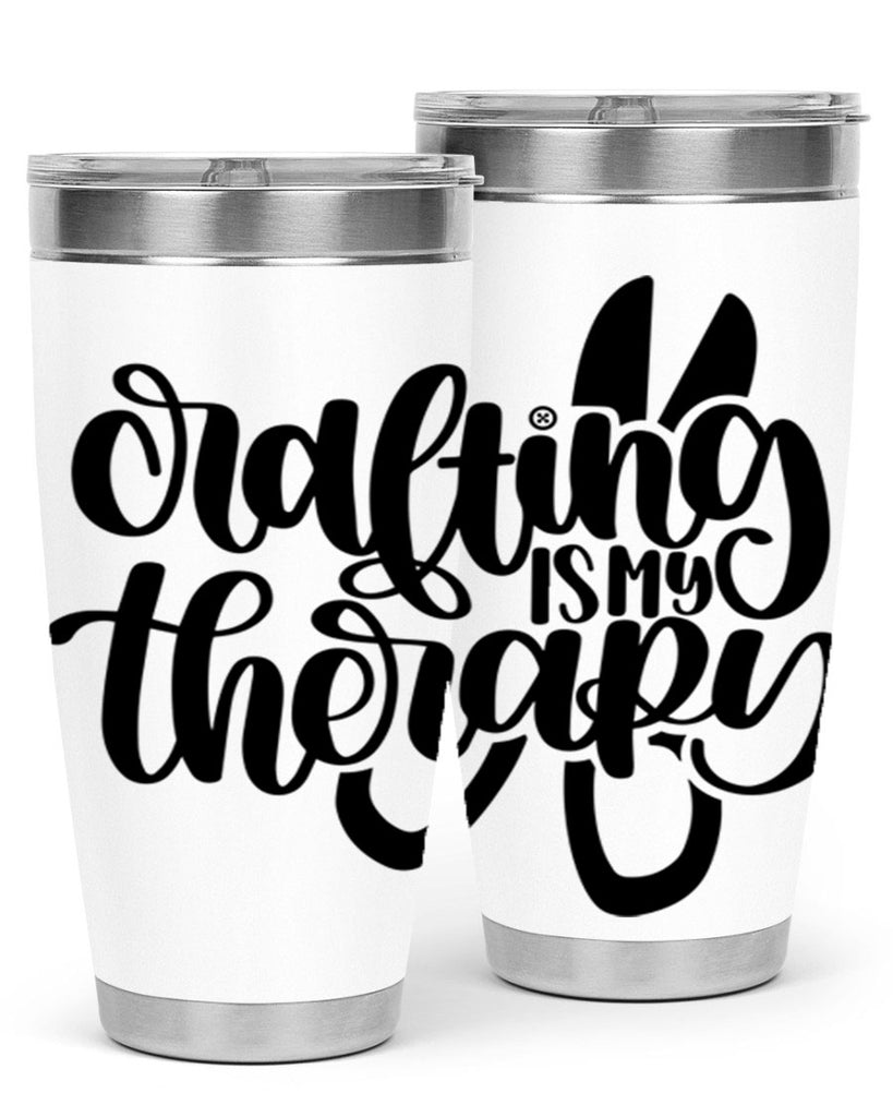 Crafting Is My Therapy 33#- crafting- Tumbler