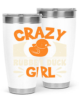 Crazy Rubber Duck Girl Style 4#- duck- Tumbler