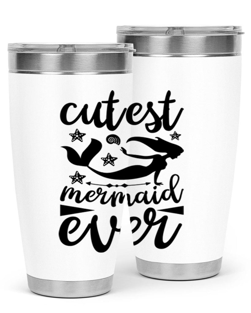 Cutest mermaid ever design 103#- mermaid- Tumbler